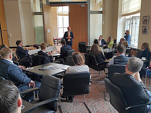 Konstituierung der Parlamentariergruppe der Europa-Union Berlin am 05.05.2022. Dr. Jörg Wojahn.