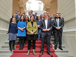 Konstituierung der Parlamentariergruppe der Europa-Union Berlin am 05.05.2022. Gruppenbild.